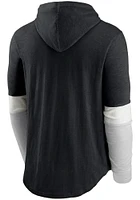 Nike Pittsburgh Steelers Mens Black Mascot Historic Henley Fashion Hood