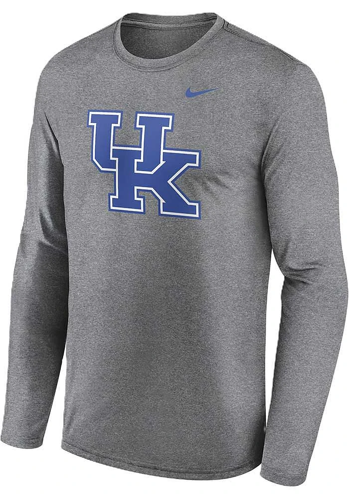 Nike Kentucky Wildcats Grey Legend Primary Logo Long Sleeve T-Shirt