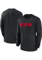 Nike Ohio State Buckeyes Black Team Issue Player Long Sleeve T-Shirt