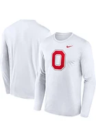 Nike Ohio State Buckeyes White Legend Alternate Long Sleeve T-Shirt