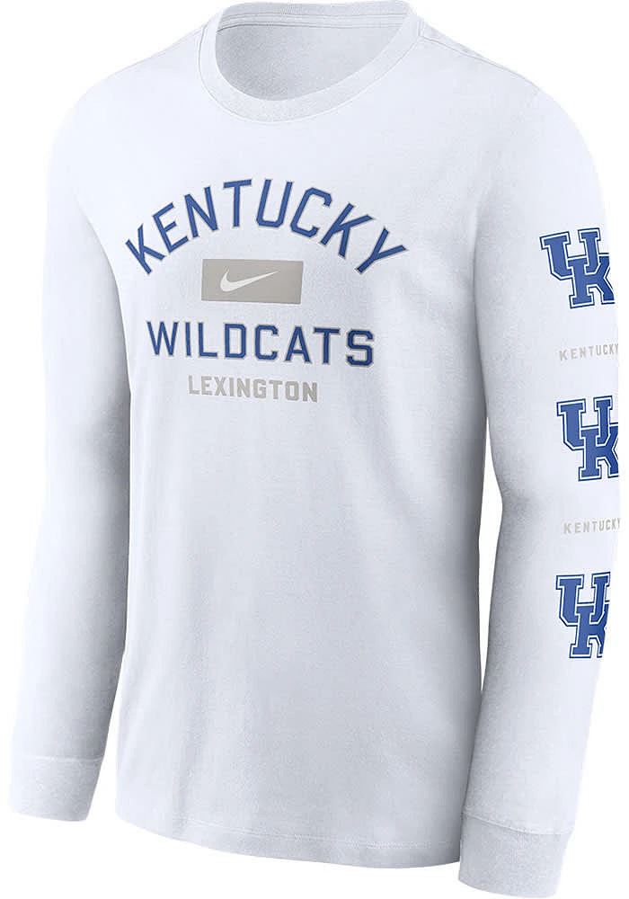 Nike Kentucky Wildcats White Two Hit Long Sleeve T Shirt