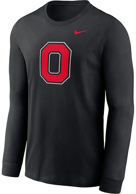 Nike Ohio State Buckeyes Black Alternate Logo Long Sleeve T Shirt