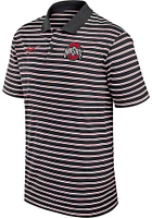 Nike Ohio State Buckeyes Mens Stripe Short Sleeve Polo