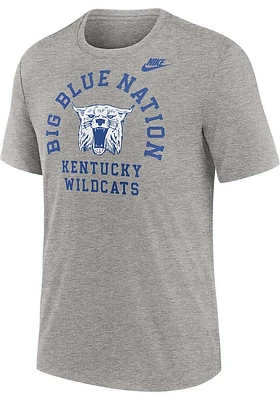 Nike Kentucky Wildcats Grey Stadium Pride Short Sleeve Fashion T Shirt