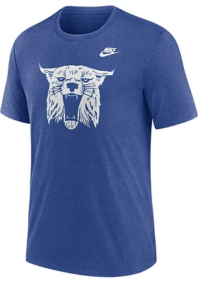 Nike Kentucky Wildcats Blue Legacy Primary Logo Short Sleeve Fashion T Shirt