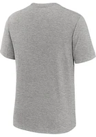 Nike Ohio State Buckeyes Grey Condensed Stack Short Sleeve Fashion T Shirt