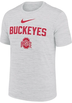 Nike Ohio State Buckeyes White Velocity Slant Short Sleeve T Shirt