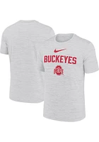 Nike Ohio State Buckeyes White Velocity Slant Short Sleeve T Shirt