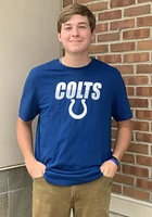 Nike Indianapolis Colts Blue Split Team Name Essential Short Sleeve T Shirt