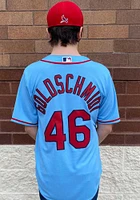 Paul Goldschmidt St Louis Cardinals Light Blue Name And Number Short Sleeve Player T Shirt