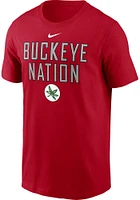 Nike Ohio State Buckeyes Red Slogan Short Sleeve T Shirt