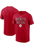 Nike Ohio State Buckeyes Red Slogan Short Sleeve T Shirt