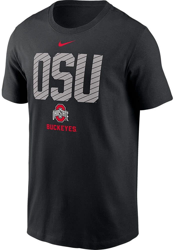 Nike Ohio State Buckeyes Black Big Name Seasonal Short Sleeve T Shirt