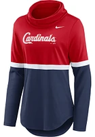 Nike St Louis Cardinals Womens Navy Blue Cowl Crew Sweatshirt