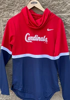 Nike St Louis Cardinals Womens Navy Blue Cowl Crew Sweatshirt