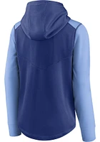 Nike Kansas City Royals Womens Blue Raglan Long Sleeve Full Zip Jacket