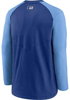 Nike Kansas City Royals Mens Blue Crew Top Pregame Long Sleeve Sweatshirt