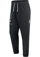 Nike Ohio State Buckeyes Mens Black Basketball Travel Fleece Sweatpants