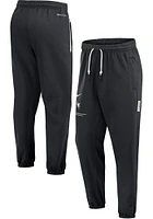 Nike Ohio State Buckeyes Mens Black Basketball Travel Fleece Sweatpants