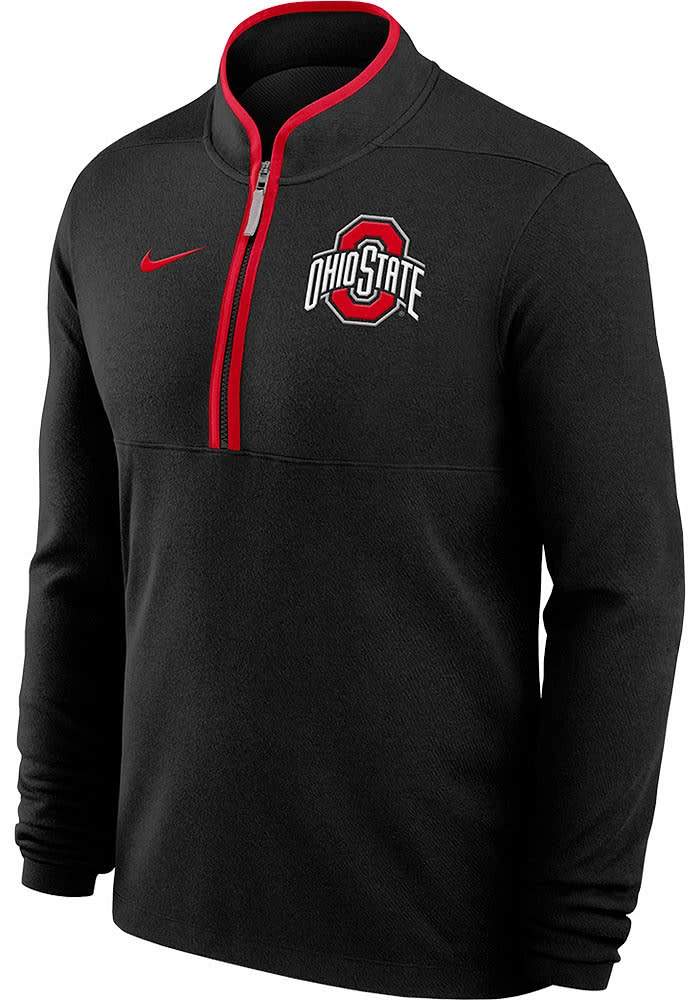 Nike Ohio State Buckeyes Mens Victory Long Sleeve Qtr Zip Pullover