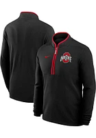 Nike Ohio State Buckeyes Mens Victory Long Sleeve Qtr Zip Pullover