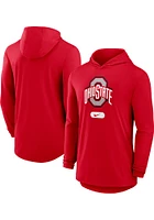 Nike Ohio State Buckeyes Mens Lightweight Primary Logo Long Sleeve Hoodie