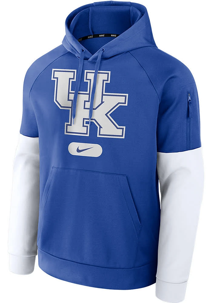 Nike Kentucky Wildcats Mens Blue Fitness Primary Logo Hood