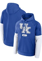 Nike Kentucky Wildcats Mens Blue Fitness Primary Logo Hood