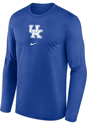 Nike Kentucky Wildcats Blue Basketball On Court Shooting Long Sleeve T-Shirt