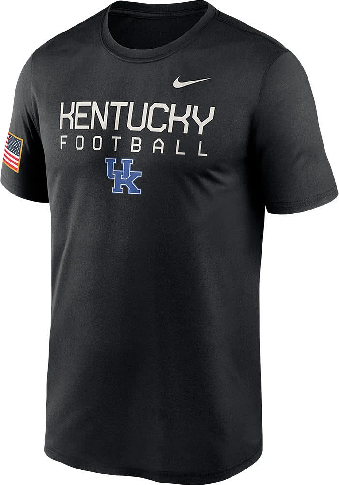 Nike Kentucky Wildcats Black Military Appreciation Legend Short Sleeve T Shirt