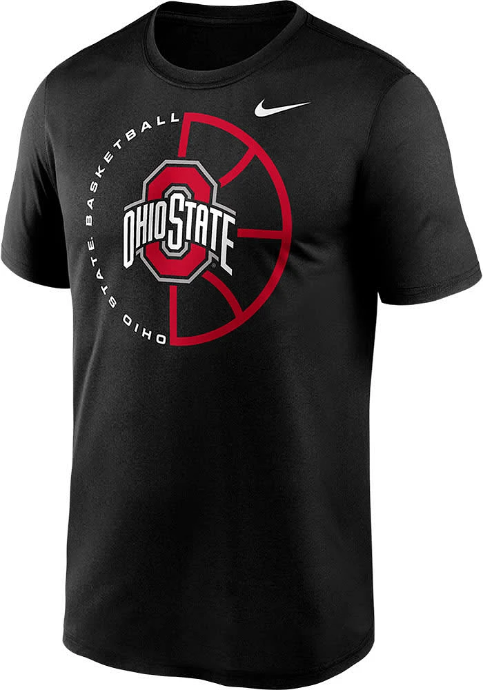 Nike Ohio State Buckeyes Black Basketball Icon Legend Short Sleeve T Shirt