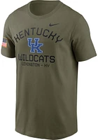 Nike Kentucky Wildcats Olive Military Appreciation Team Issue Short Sleeve T Shirt