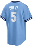 George Brett Kansas City Royals Nike Throwback Cooperstown Jersey - Light Blue