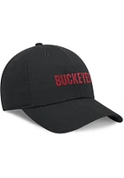 Nike Ohio State Buckeyes Club Unstrctured Adjustable Hat - Black