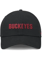 Nike Ohio State Buckeyes Club Unstrctured Adjustable Hat - Black