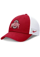 Nike Ohio State Buckeyes Club Unstructured Mesh Trucker Adjustable Hat - Red