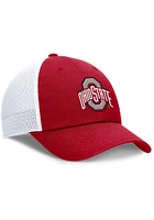 Nike Ohio State Buckeyes Club Unstructured Mesh Trucker Adjustable Hat - Red