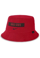 Nike Ohio State Buckeyes Red Apex Bucket Hat Mens