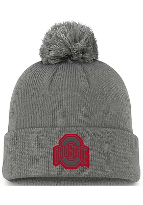 Nike Ohio State Buckeyes Peak Standard Cuff Pom Beanie Mens Knit Hat