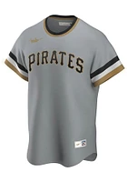 Roberto Clemente Pittsburgh Pirates Nike Throwback Cooperstown Jersey - Grey