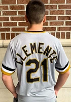 Roberto Clemente Pittsburgh Pirates Nike Throwback Cooperstown Jersey - Grey