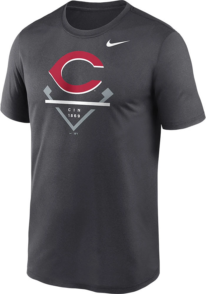 Nike Cincinnati Reds Grey Legend Graphic Short Sleeve T Shirt