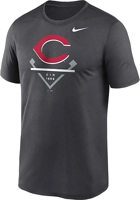 Nike Cincinnati Reds Grey Legend Graphic Short Sleeve T Shirt