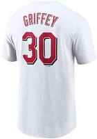 Ken Griffey Jr. Cincinnati Reds White TC Short Sleeve Player T Shirt