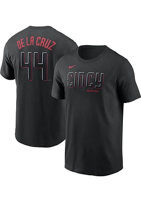 Elly De La Cruz Cincinnati Reds Black City Con Short Sleeve Player T Shirt