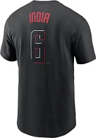 Jonathan India Cincinnati Reds Black City Con Short Sleeve Player T Shirt