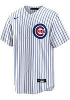 Chicago Cubs Mens Nike Replica Home Jersey - White