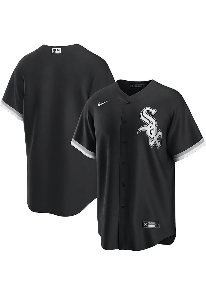 Chicago White Sox Mens Nike Replica Alternate Jersey - Black