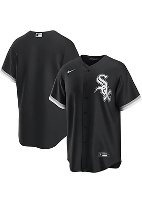 Chicago White Sox Mens Nike Replica Alternate Jersey - Black