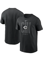 Nike Cincinnati Reds Black Fashion Tri Code Short Sleeve T Shirt